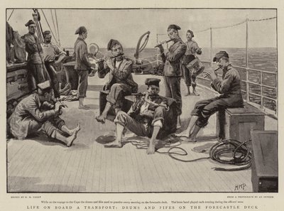 トランスポート、ドラム、ファイフの船上での生活 作： Henry Marriott Paget